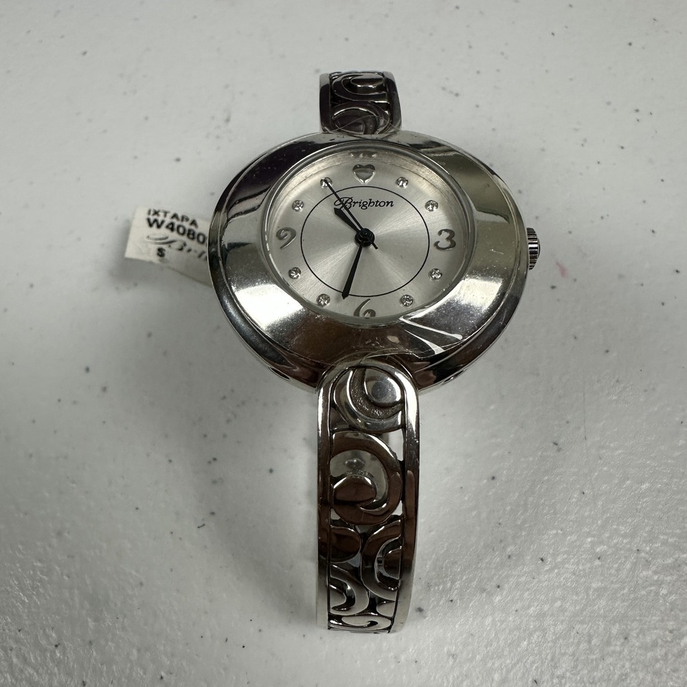 Brighton Ixtapa Womens Watch Silver Dial Heart Silver Bracelet Quartz W40802
